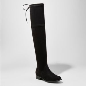 Knee high black boots